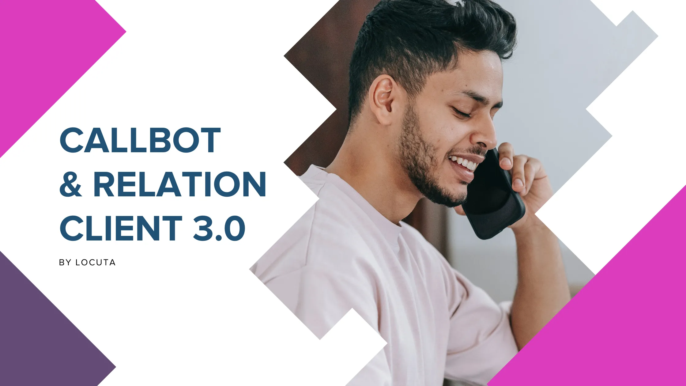 A man wants to install a callbot to be in the future of customer relationship 3.0